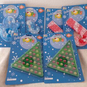 LAST DAY SUNDAY Holiday Sensory Fidget Toys NEW 6 Candy Canes Trees Snowman